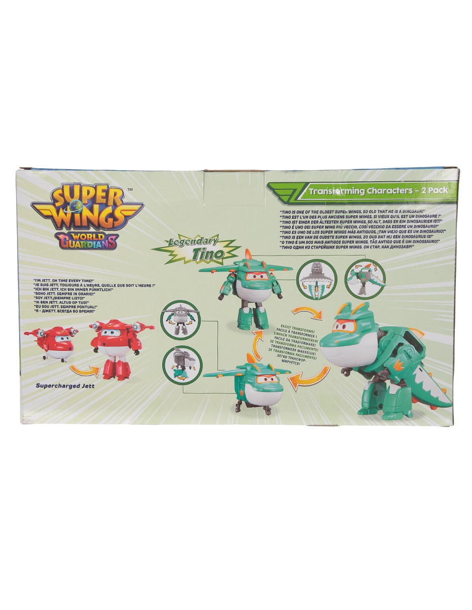 Figura de acción Super Wings Jet y Tino collectors con movimiento 4