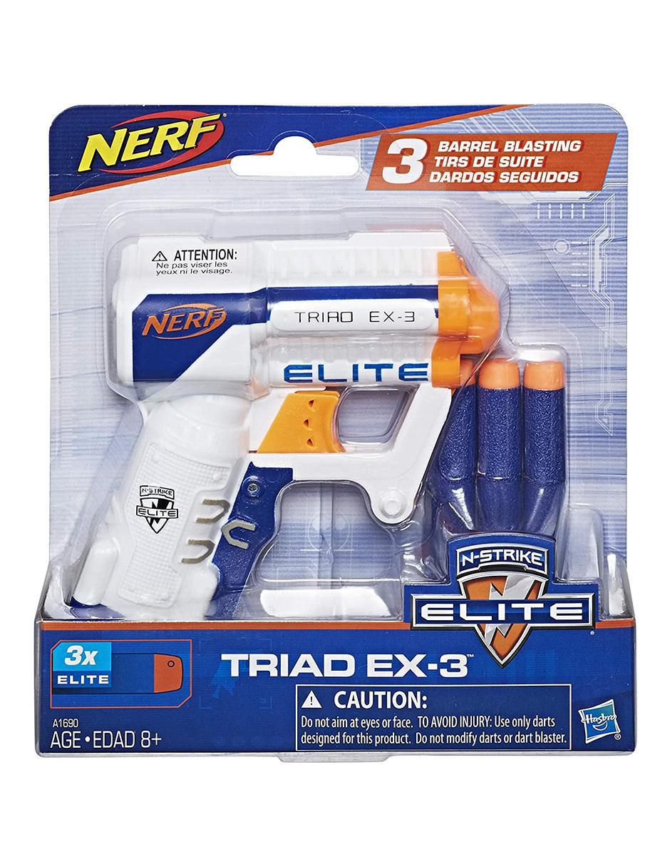 Pistola de dardos N-Strike Triad 3