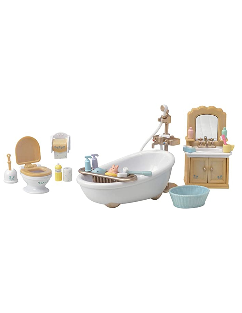 Set baño para casa de muñecas