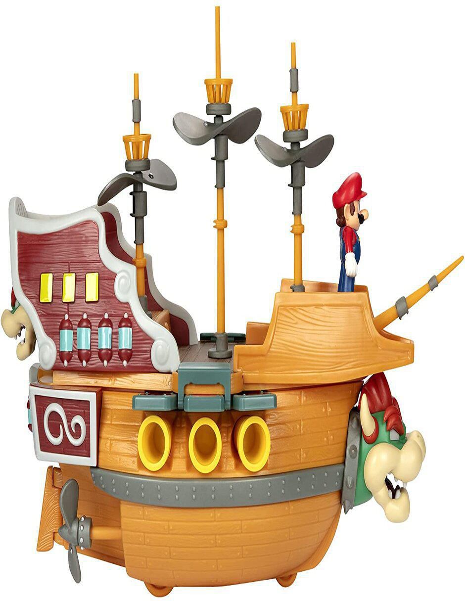 Barco juguete barco super mario bowser airship con sonido Super Mario Bros 5
