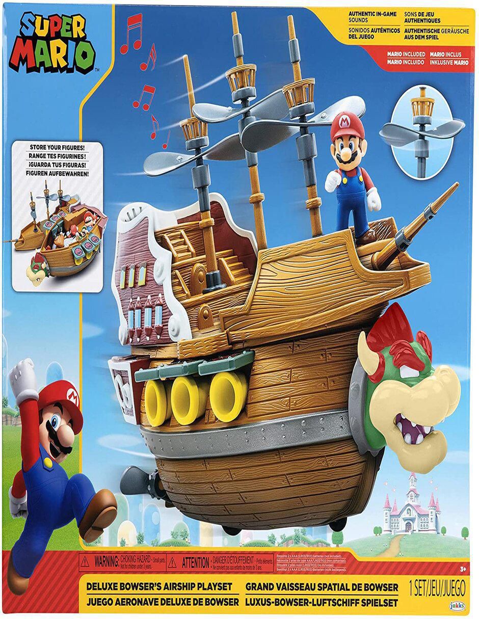 Barco juguete barco super mario bowser airship con sonido Super Mario Bros 6