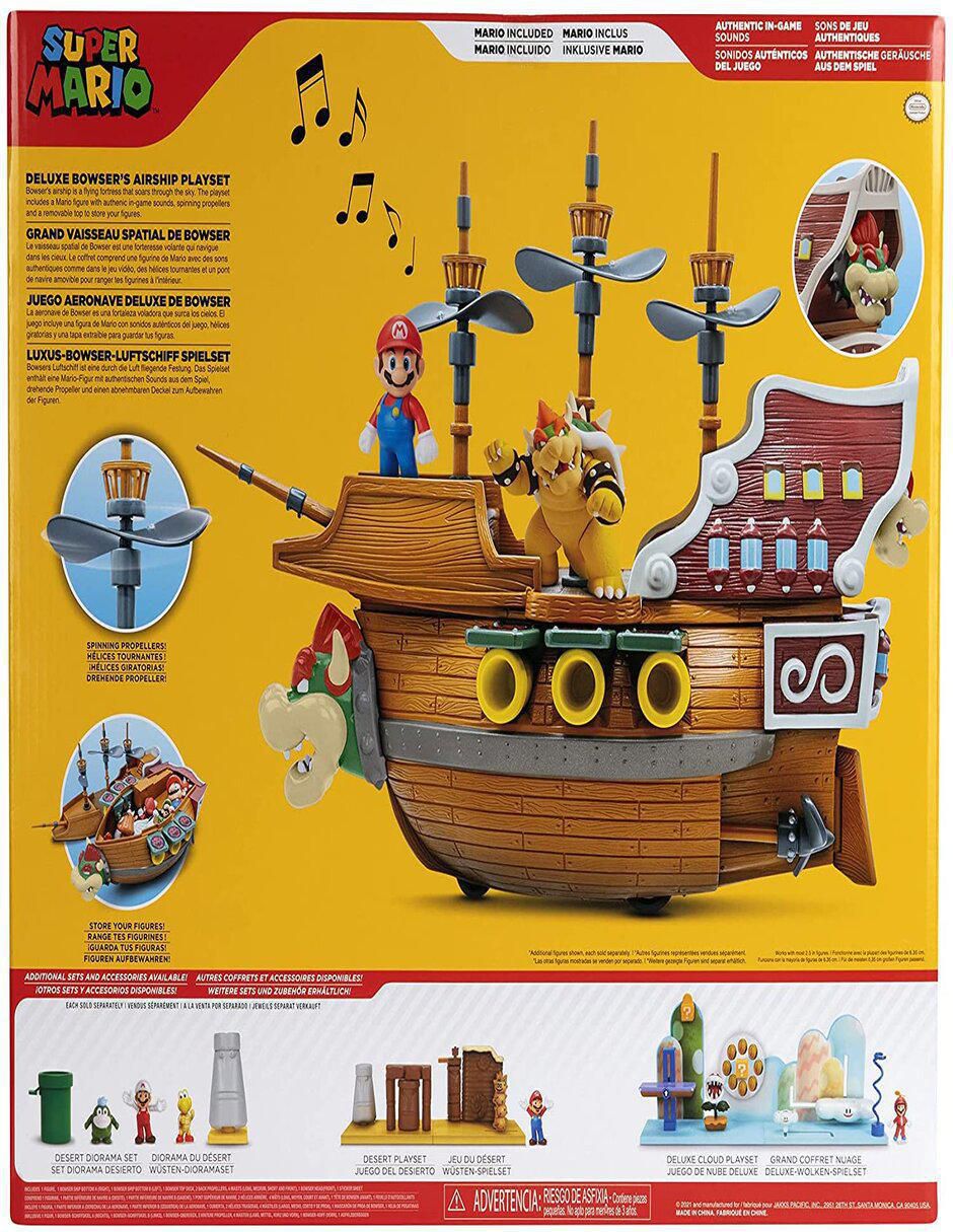 Barco juguete barco super mario bowser airship con sonido Super Mario Bros 7