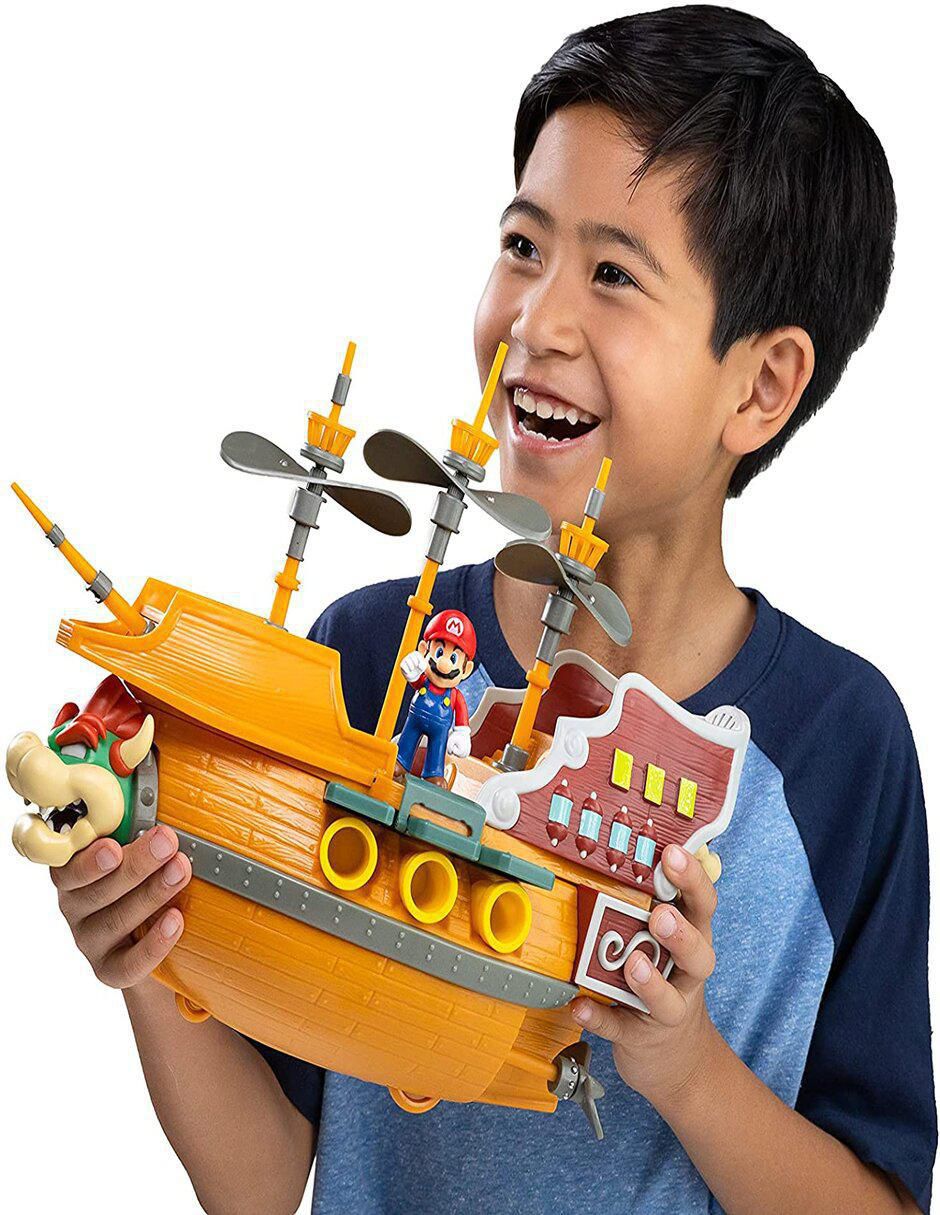 Barco juguete barco super mario bowser airship con sonido Super Mario Bros 9
