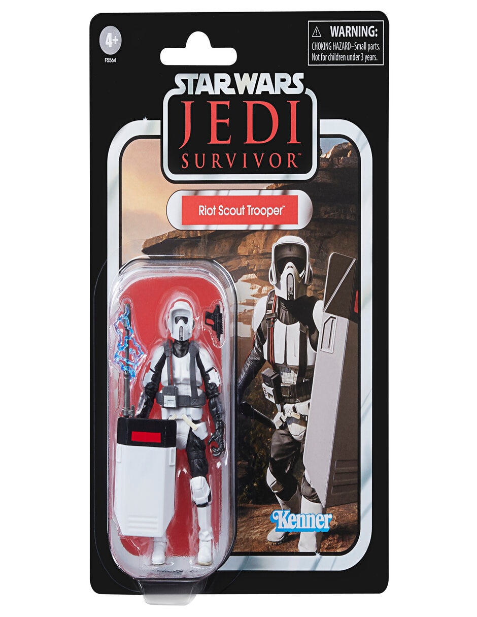 Figura de acción Riot Scout Trooper vintage 3