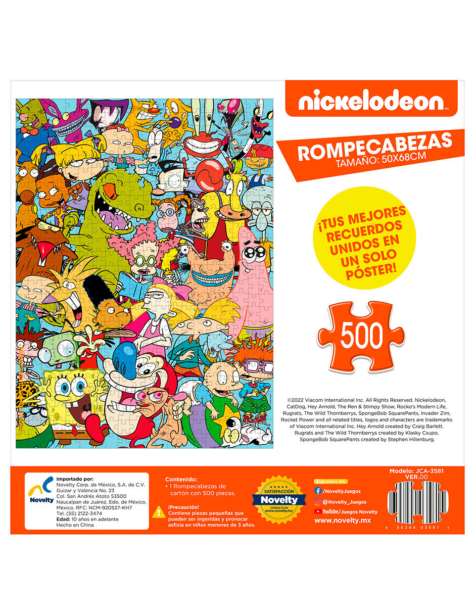 Rompecabezas Nickelodeon 500 piezas 3