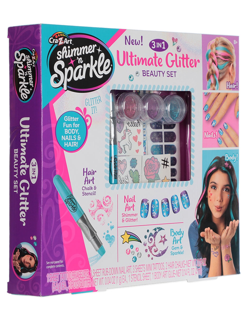 Set accesorios de belleza Shimmer & Sparkle Ultimate Glitter 3