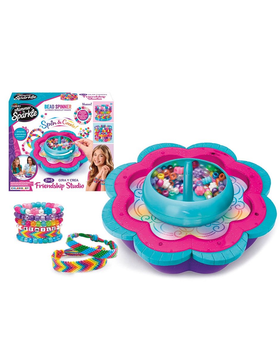 Estudio de la amistad 2 en 1 Spin & Bead Shimmer & Sparkle 2