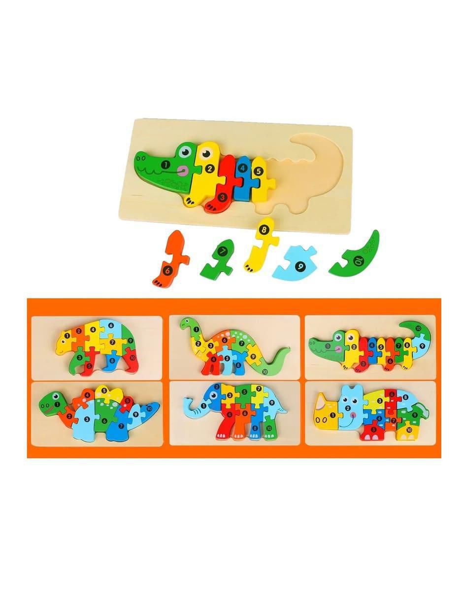 Rompecabezas Didáctico De Animales juego didáctico infantil unisex 4