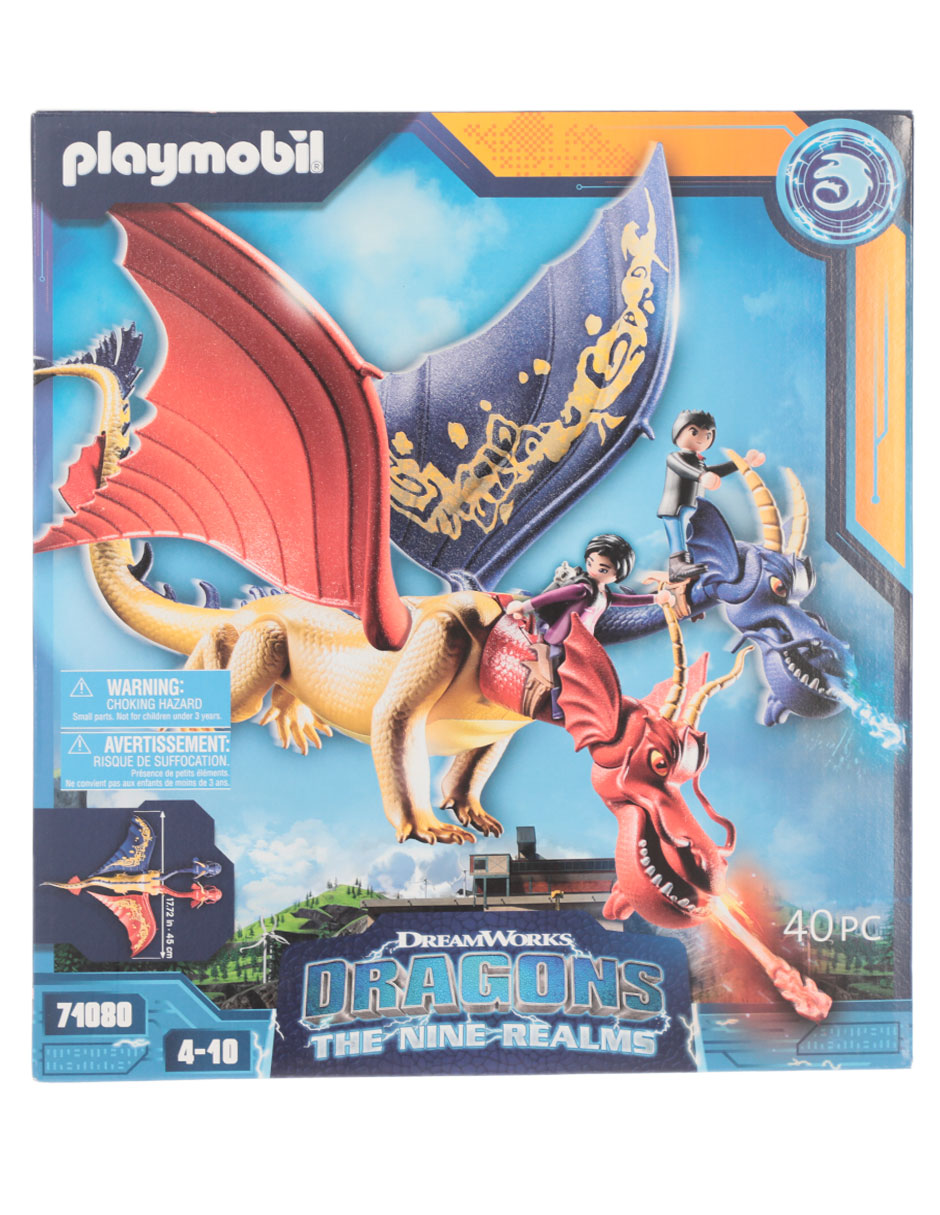 Set de construcción Dragons: The Nine Realms Wu & Wei with Jun de DreamWorks con 40 piezas 4