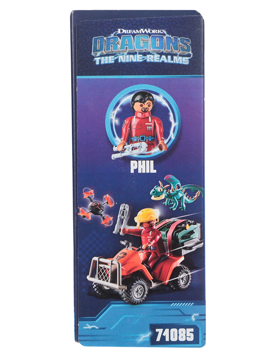 Set de construcción Dragones: Los Nueve Reinos Icaris Quad & Phil de DreamWorks con 28 piezas 3