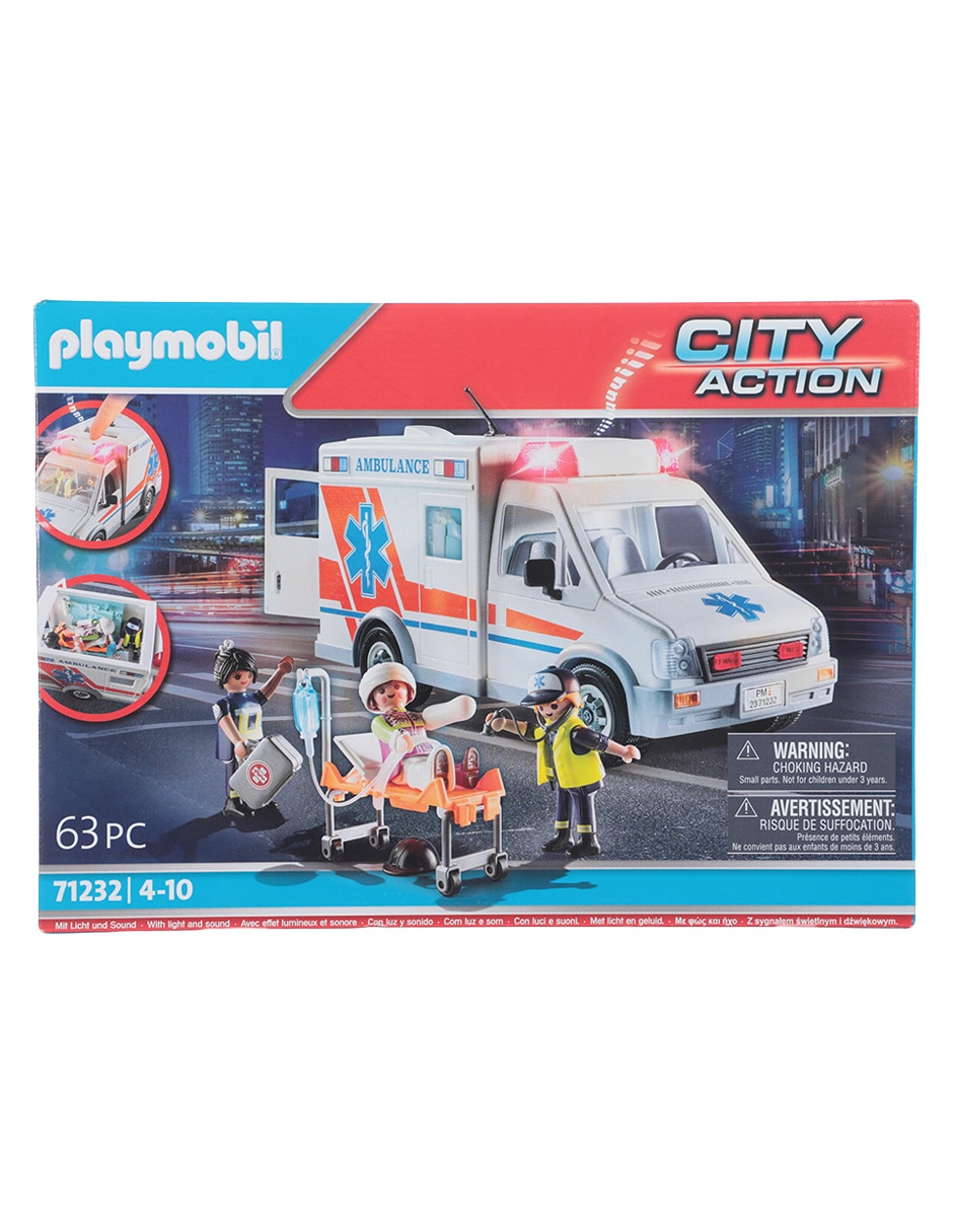 Set de construcción Ambulancia de City action con 63 piezas 4