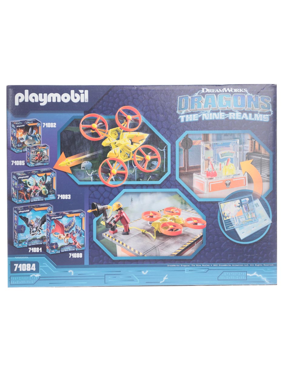 Set construcción Dragons: The Nine Realms Icaris Lab de DreamWorks con 124 piezas 4