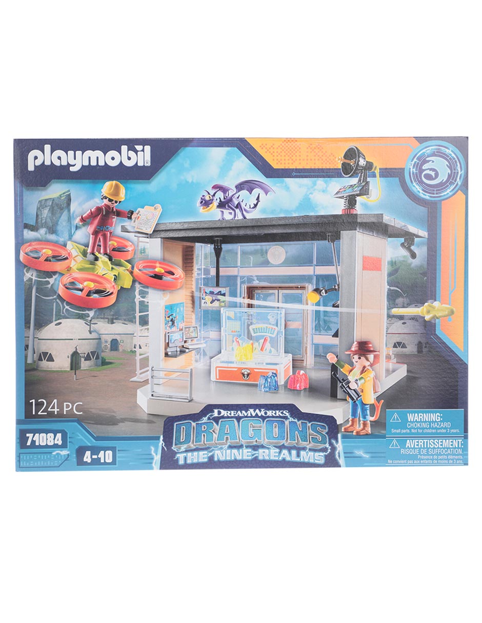 Set construcción Dragons: The Nine Realms Icaris Lab de DreamWorks con 124 piezas 5