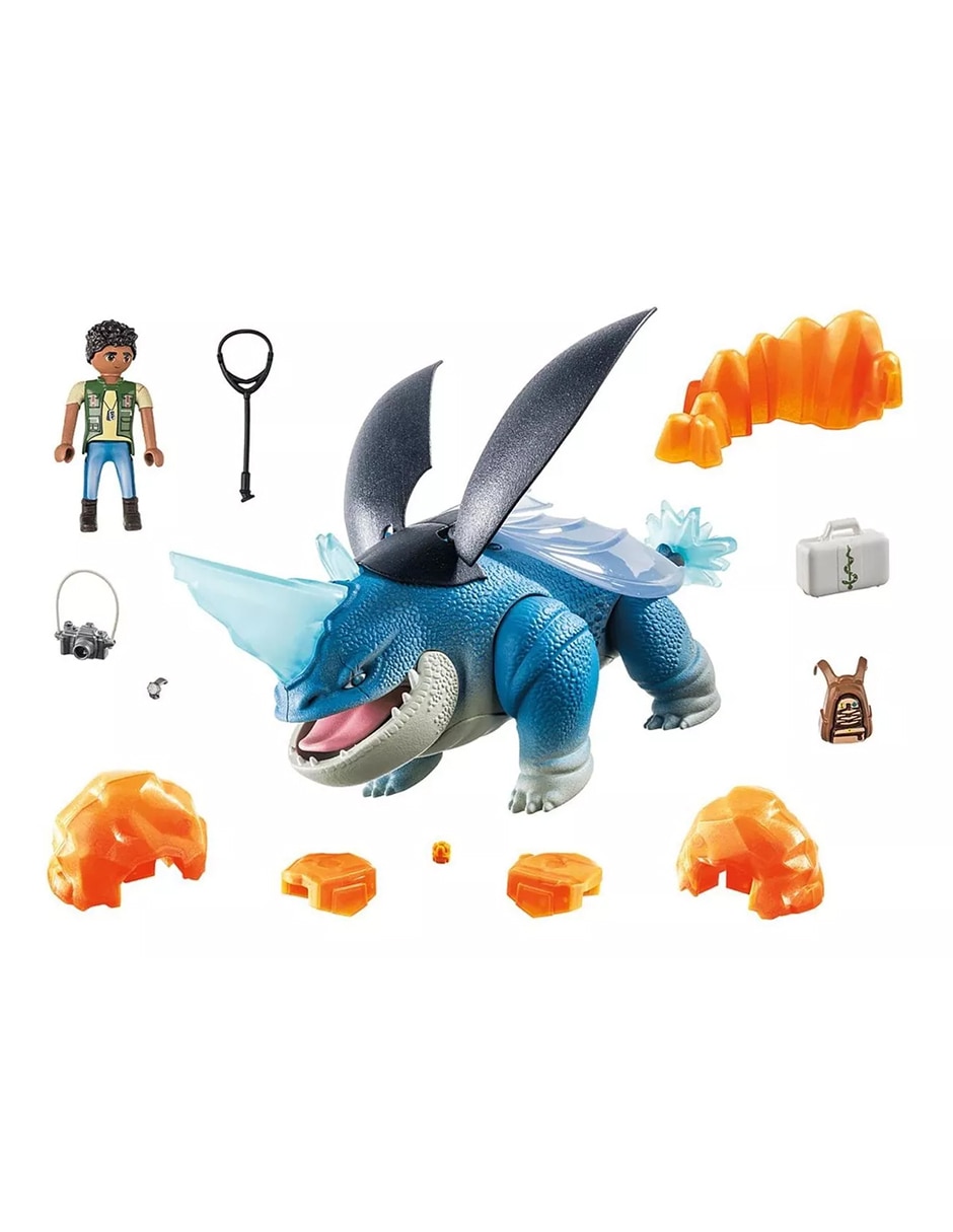 Set construcción Dragons: The Nine Realms Plowhorn & D'Angelo de DreamWorks con 17 piezas Set construcción Dragons: The Nine Realms Plowhorn & D'Angelo de DreamWorks con 17 piezas