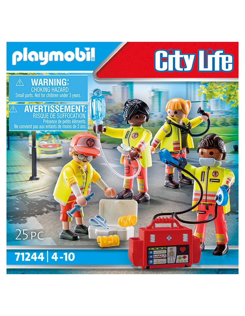 Set construcción Equipo de Rescate de City Life con 25 piezas 2