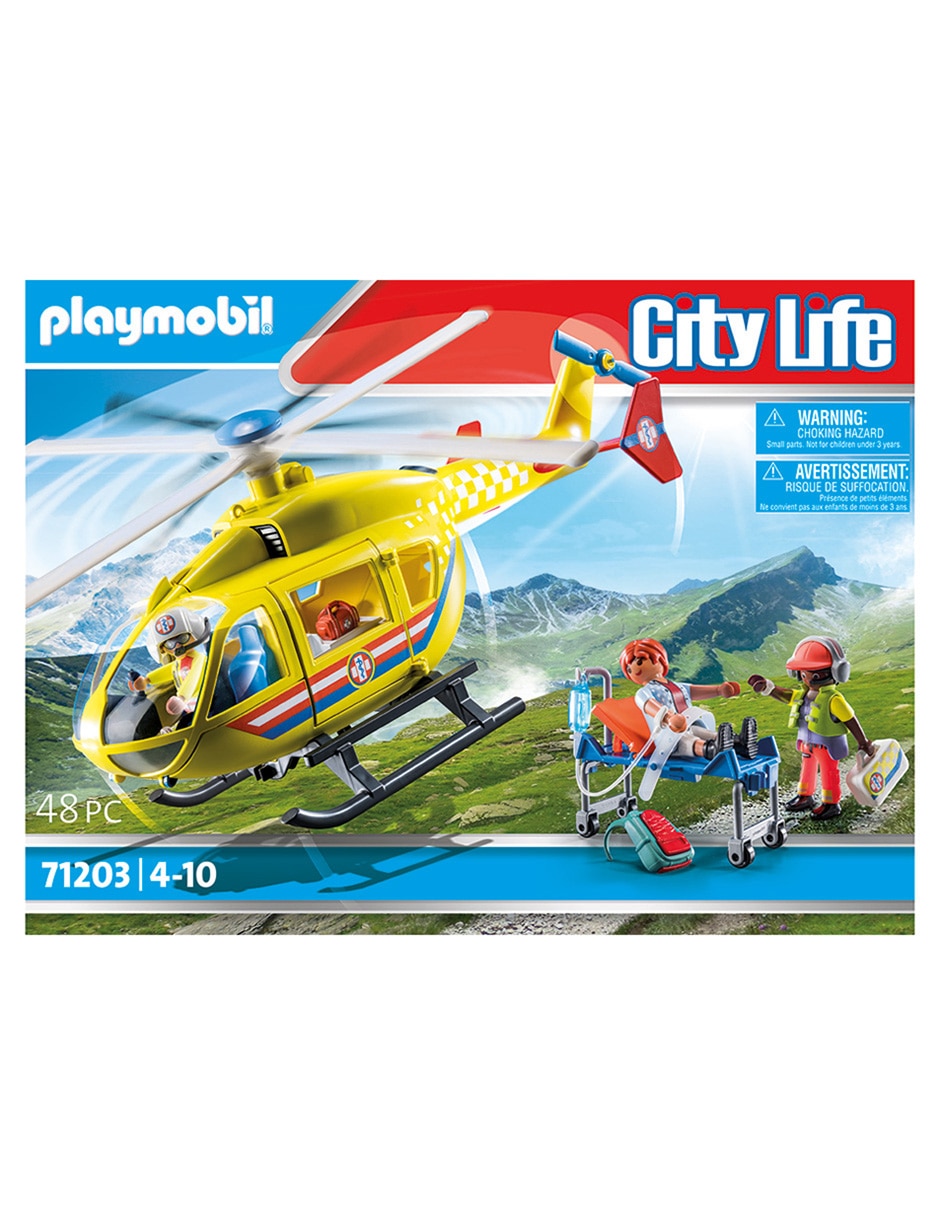 Set construcción Helicóptero de rescate de City Life con 48 piezas 2