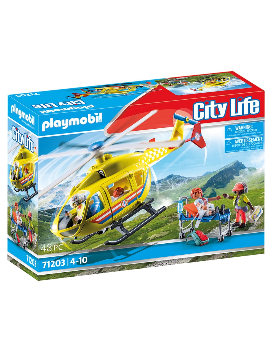 Set construcción Helicóptero de rescate de City Life con 48 piezas 3