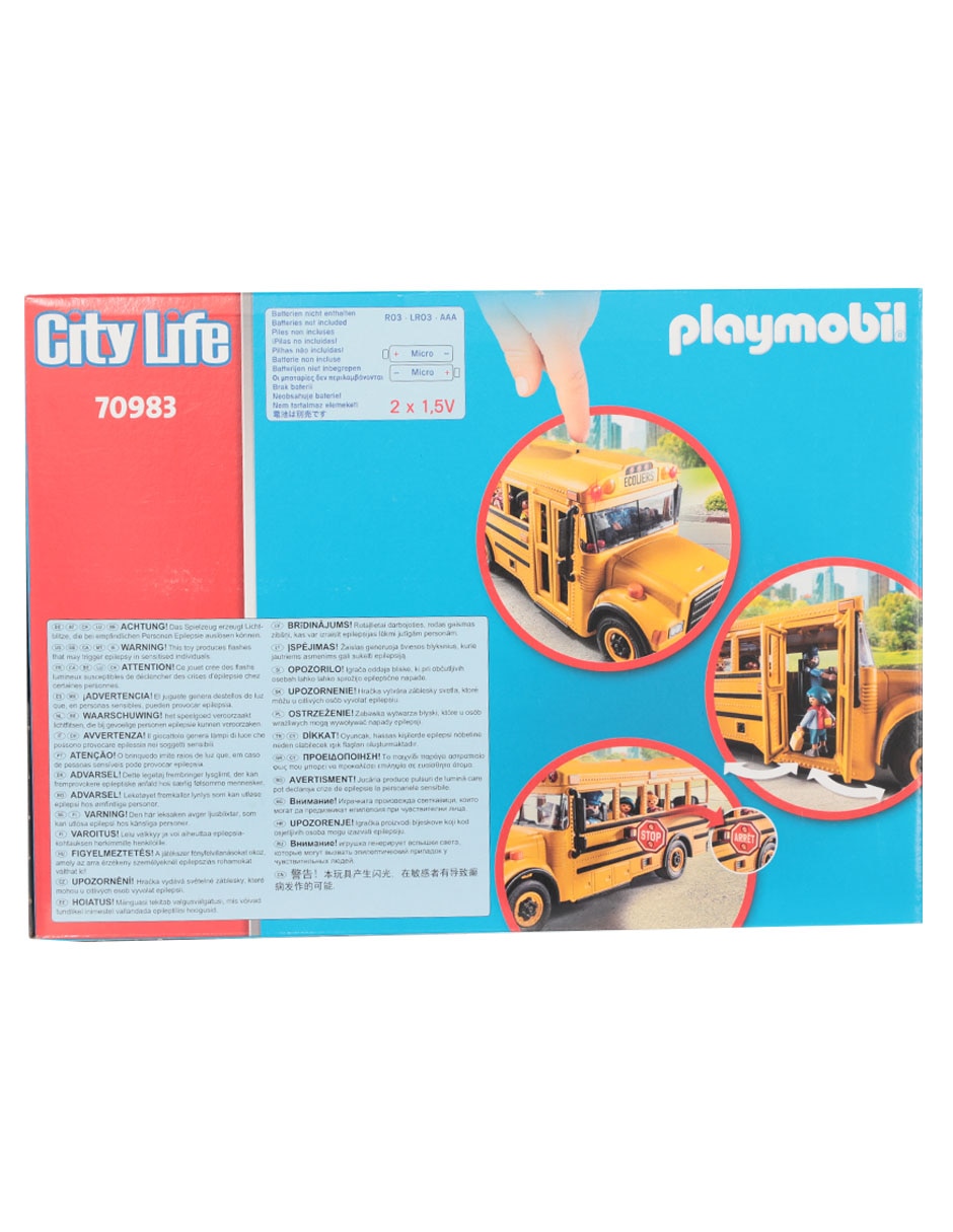 Set de construcción Autobús escolar de City life con 46 piezas 3