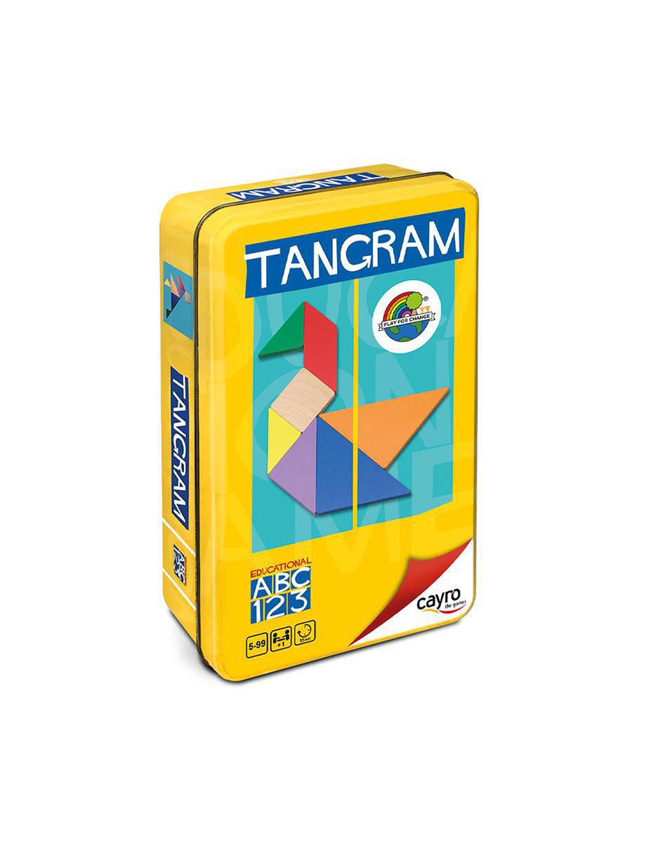Tangram de Madera 124C Multicolor Con caja de Metal para viaje 2