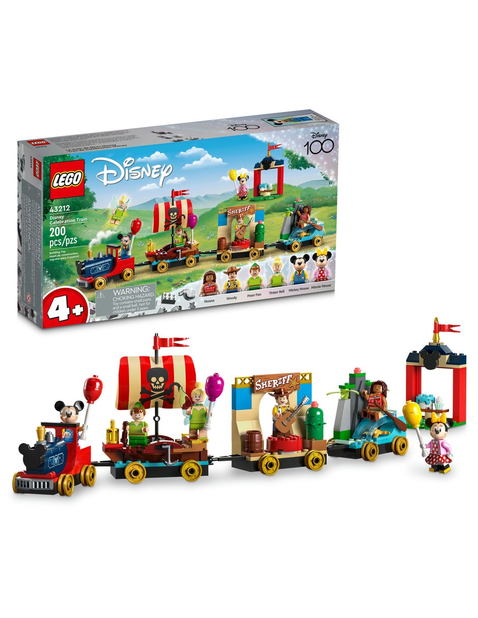 Set de construcción Lego Disney Classic Tren de celebración de Disney 100  con 200 piezas