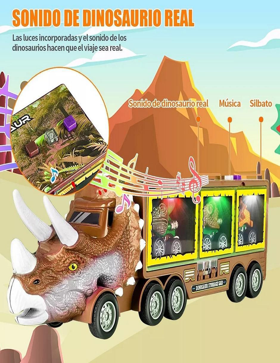 Camión transportador dinosaurios 2