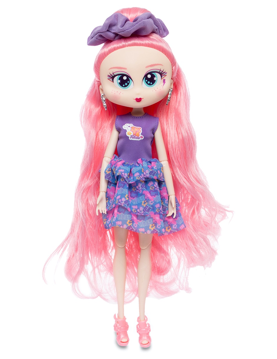 Ropa y accesorio de muñeca Vestido floral con olanes 8