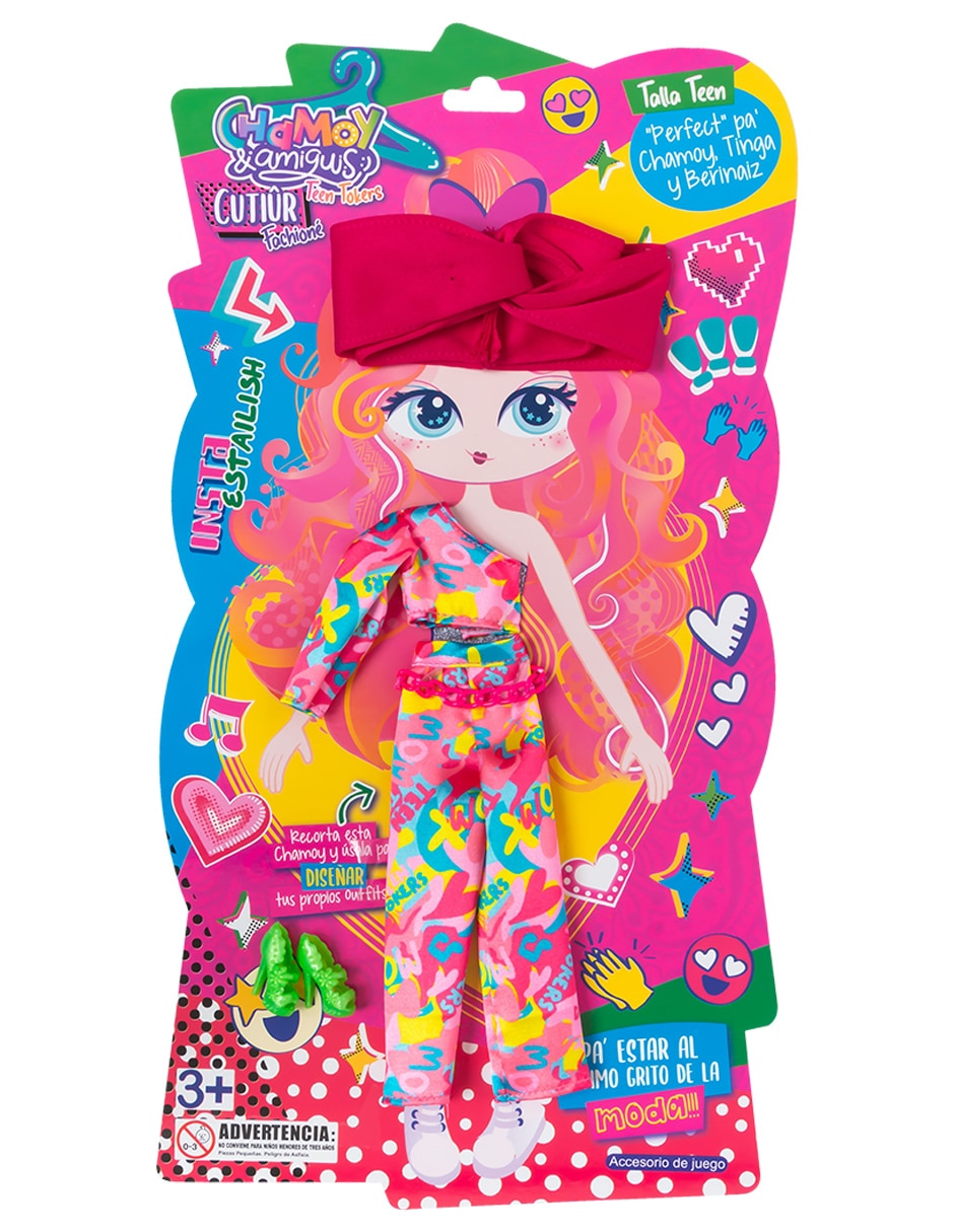 Ropa y accesorio de muñeca Conjunto blusa y pantalón estampado 6