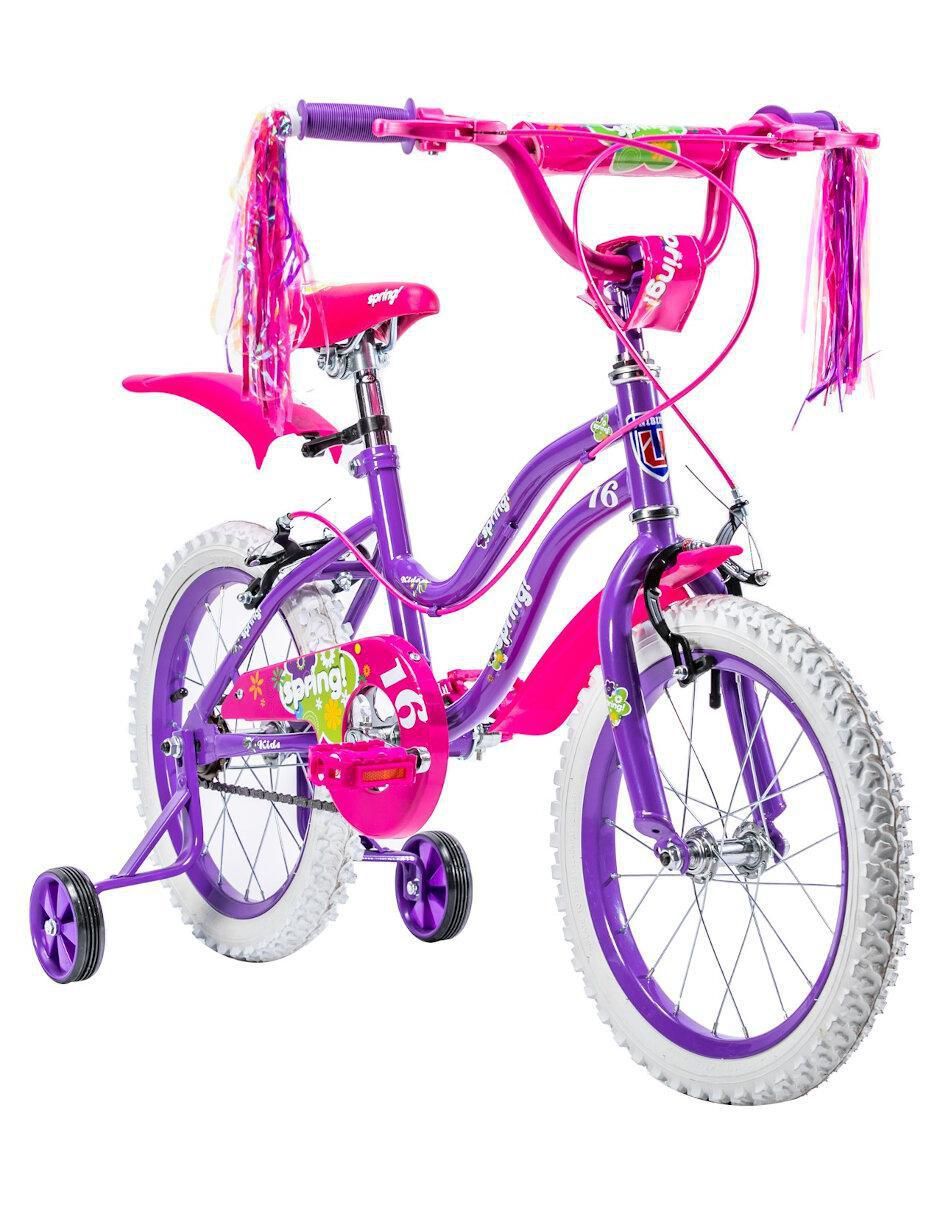 Bicicleta infantil The Baby Shop rodada 16 Spring para niña