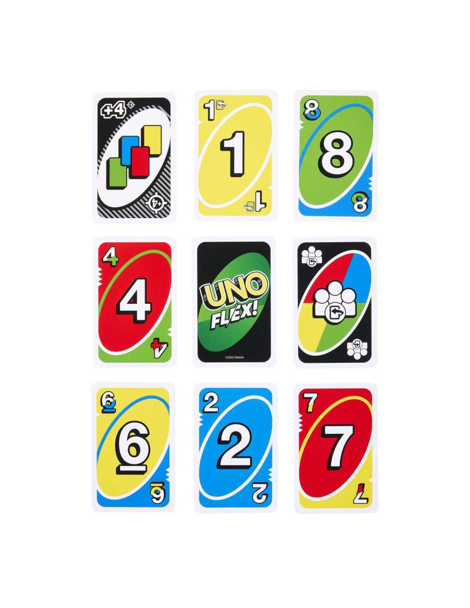 Juego de cartas flex con cartas especiales Flex 3