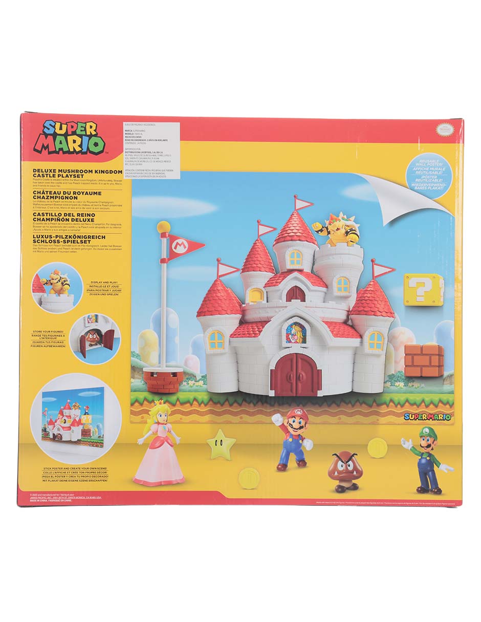 Set figuras acción articulada Super Mario Bros deluxe 4