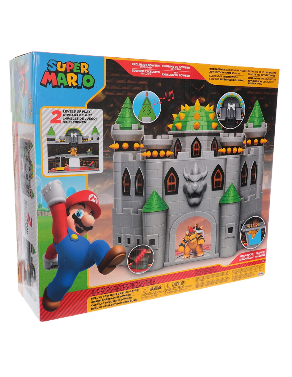 Set figuras acción articulada Super Mario Bowser deluxe con sonido 2