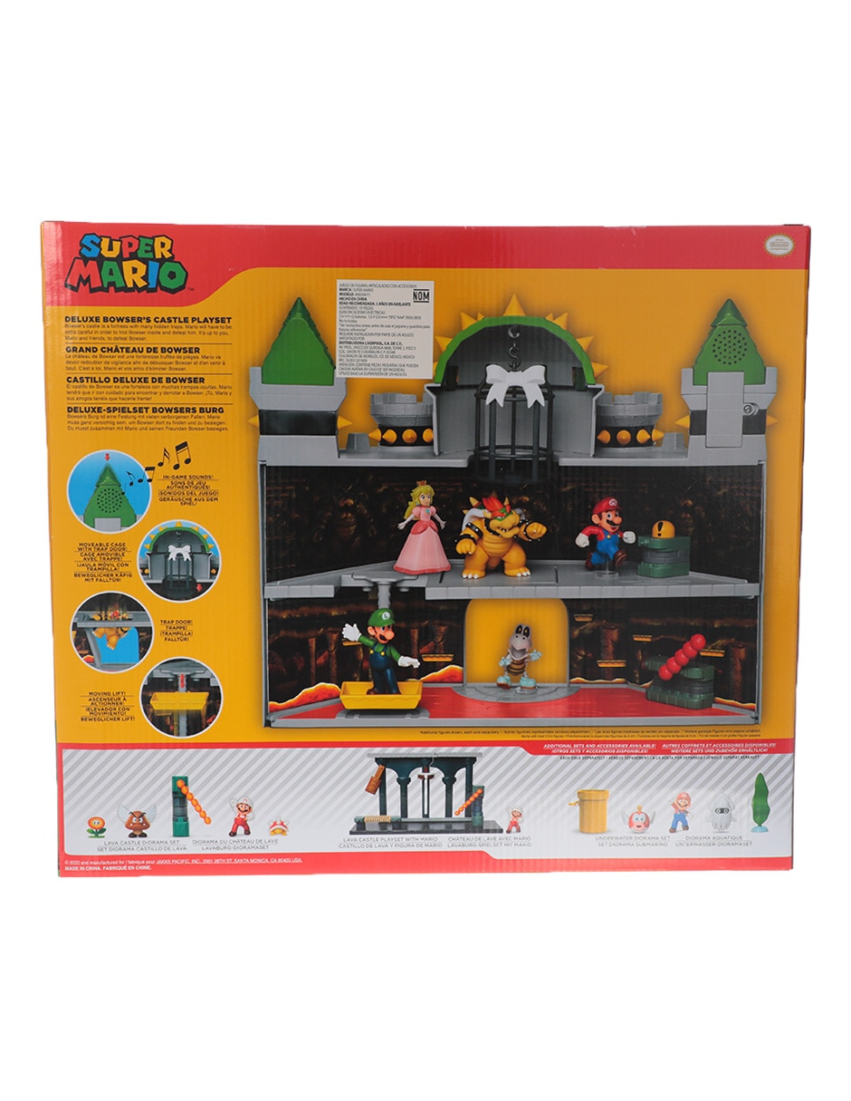 Set figuras acción articulada Super Mario Bowser deluxe con sonido 4