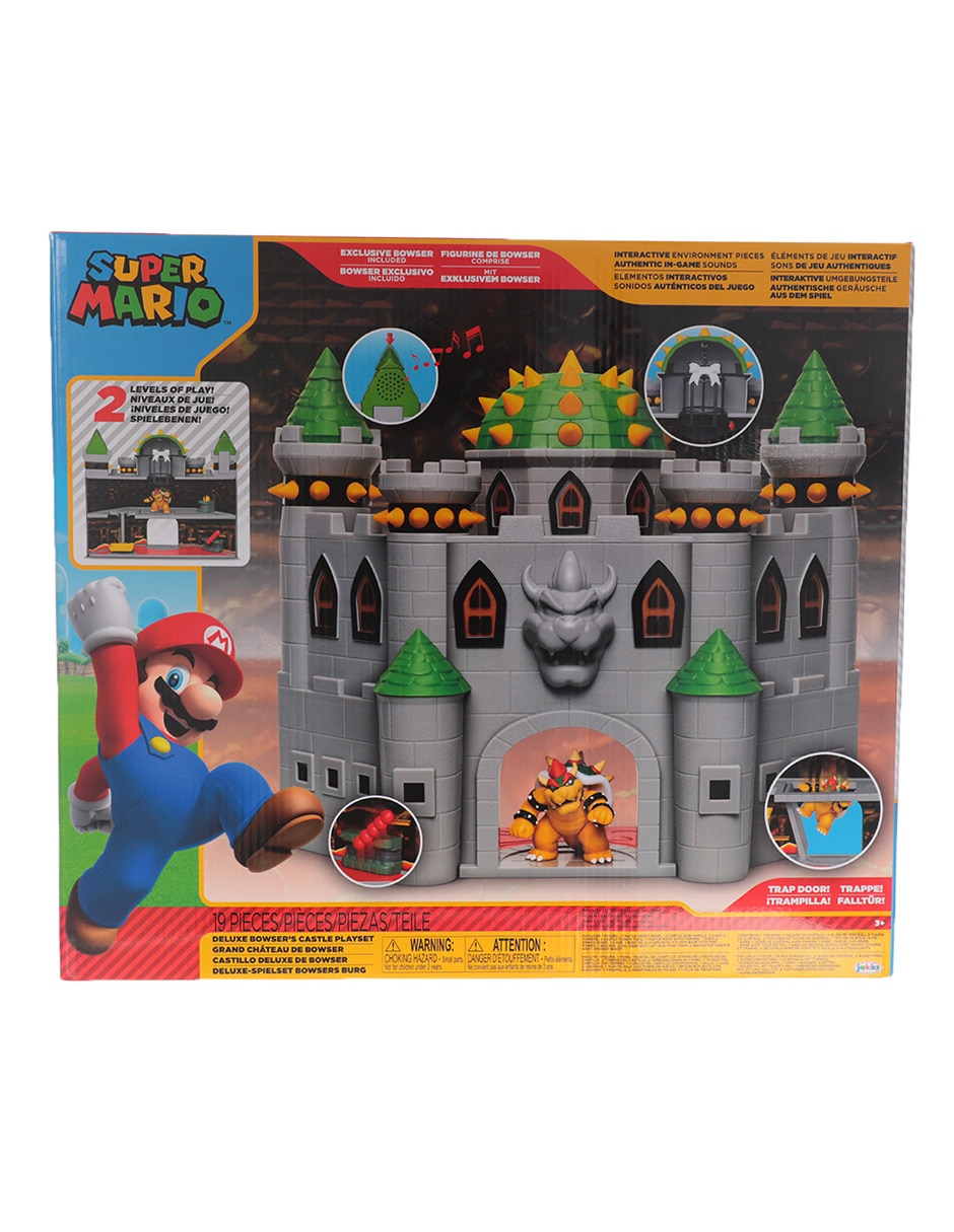 Set figuras acción articulada Super Mario Bowser deluxe con sonido 5