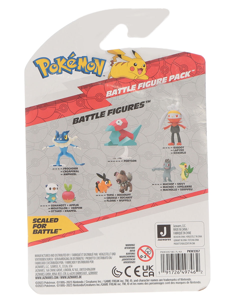 Set figuras acción articulada Pokémon Pikachu y Quaxly collectors 3