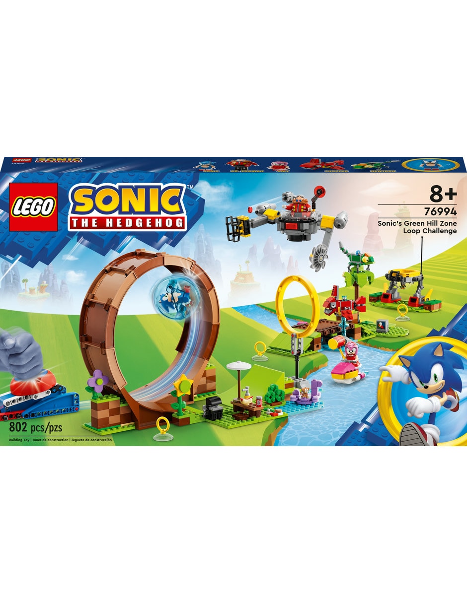 Lego Sonic Desafio de Looping Da Zona De Green Hill 802 pcs 76994