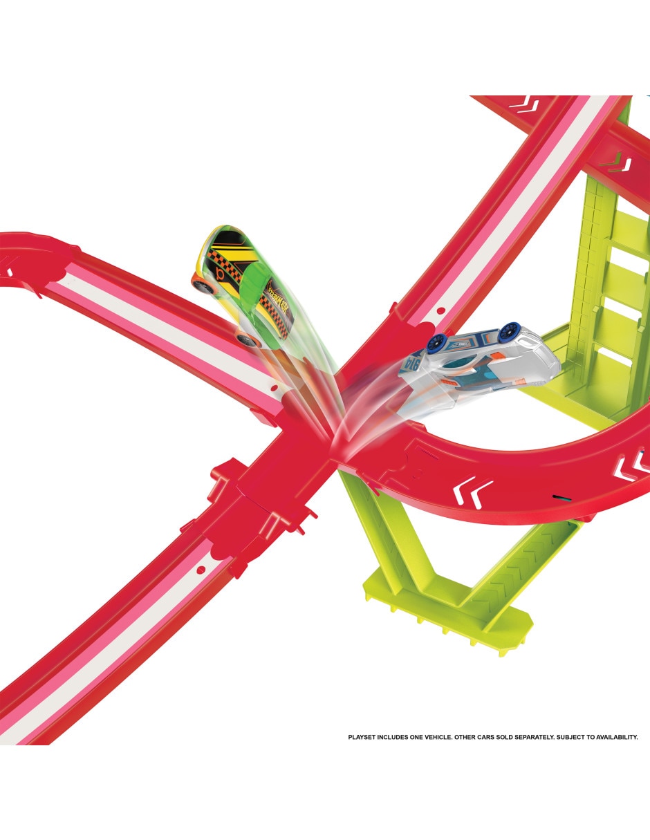 Pista armable Circuito neón de alta velocidad