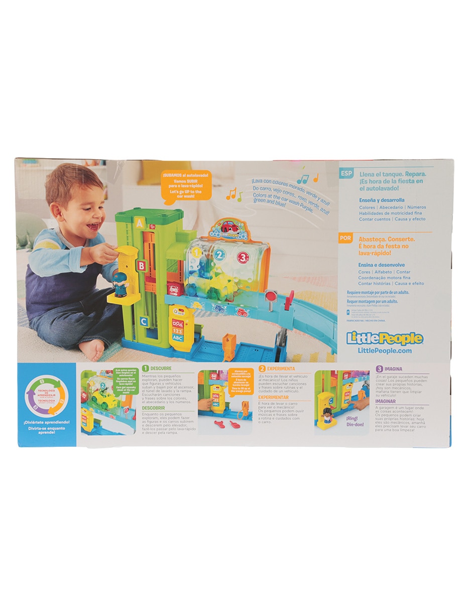 Garage De Vehículos Little People juego didáctico infantil unisex 4