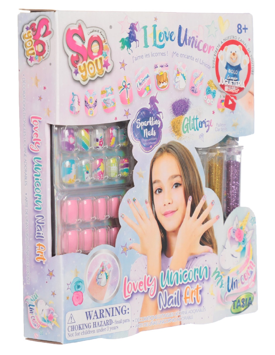 Set de uñas Love Unicorn Nail Art 3