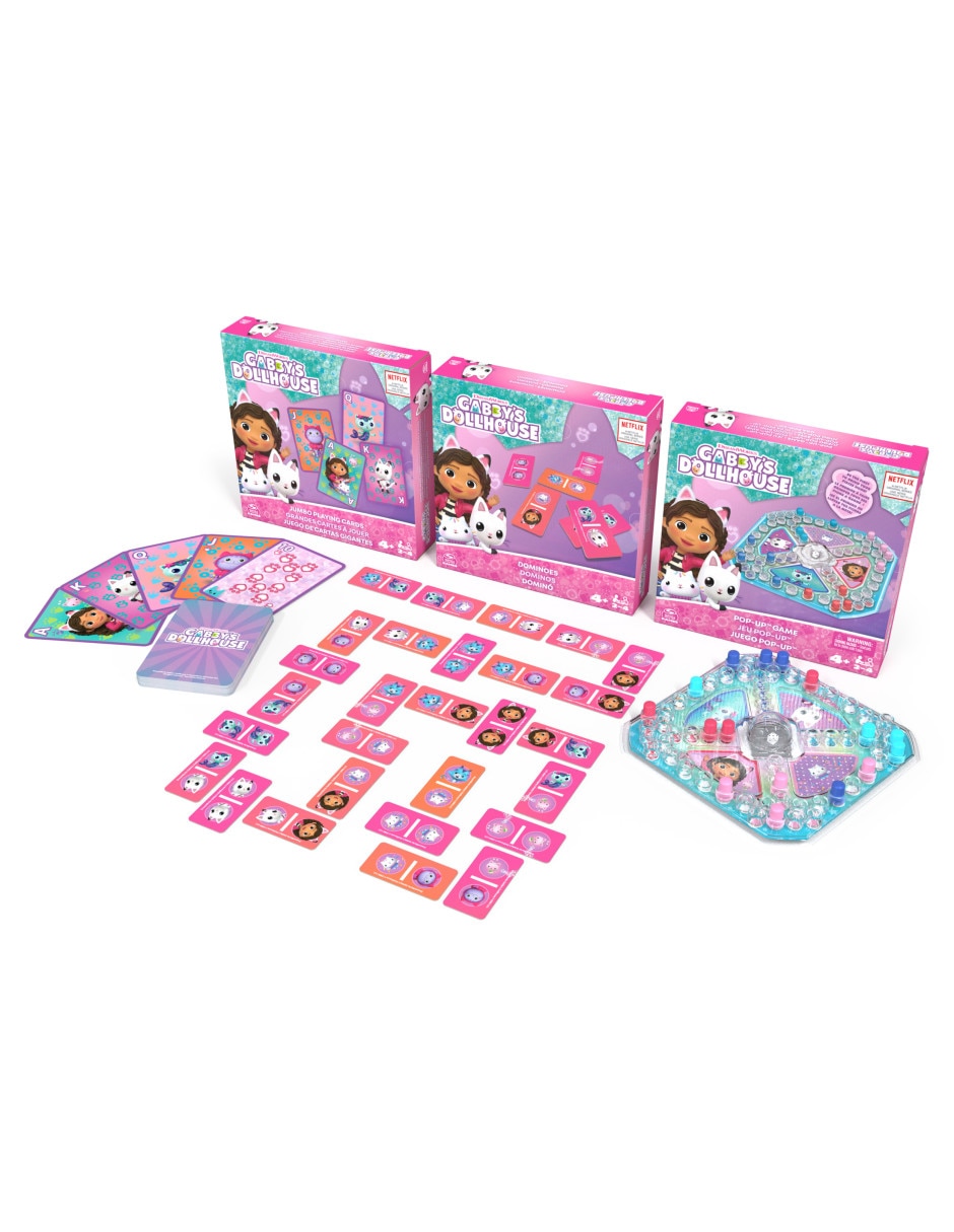 GDH Trio de juegos Gabby's Dollhouse juegos de mesa 4