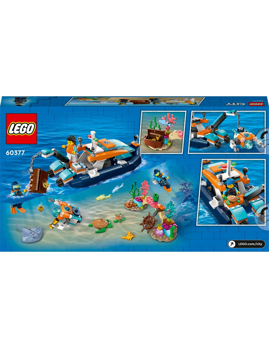 Set construcción Lego City Exploration Barco de Exploración Submarina con  182 piezas