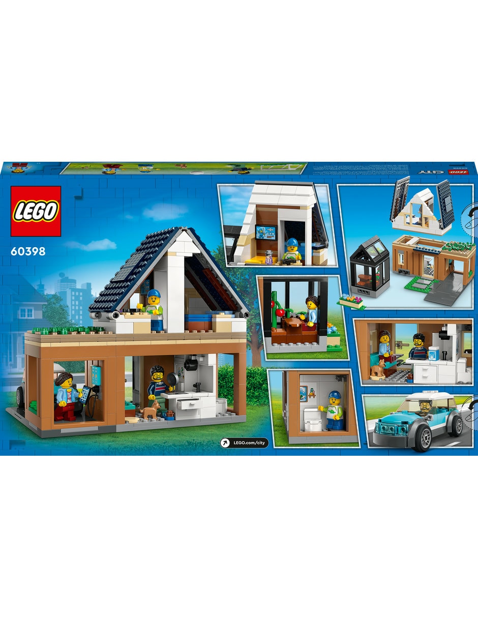 Set construcción Lego City Community Casa Familiar y Auto Eléctrico con 462  piezas