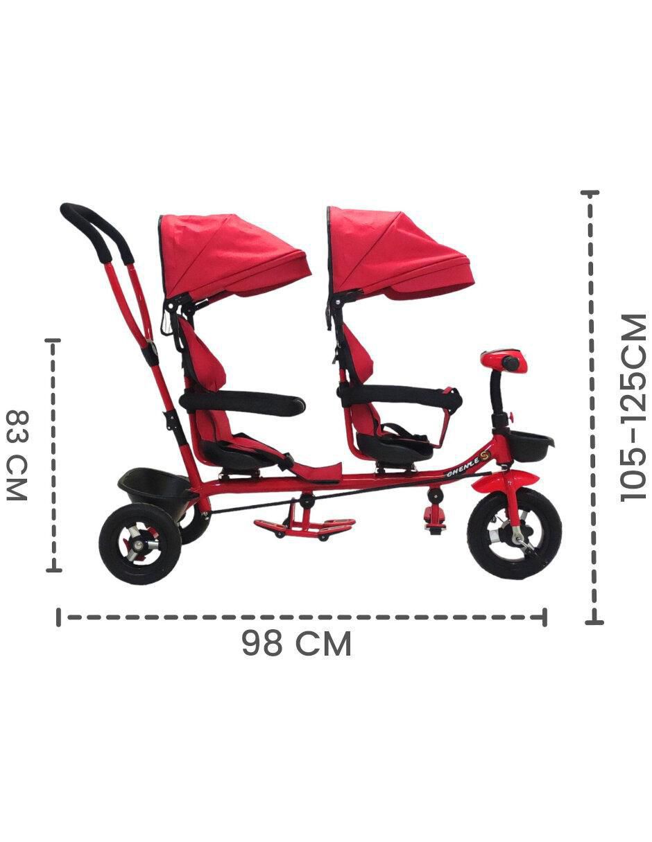 Triciclo the baby shop "rodada" 10 gemelar doble "para" unisex