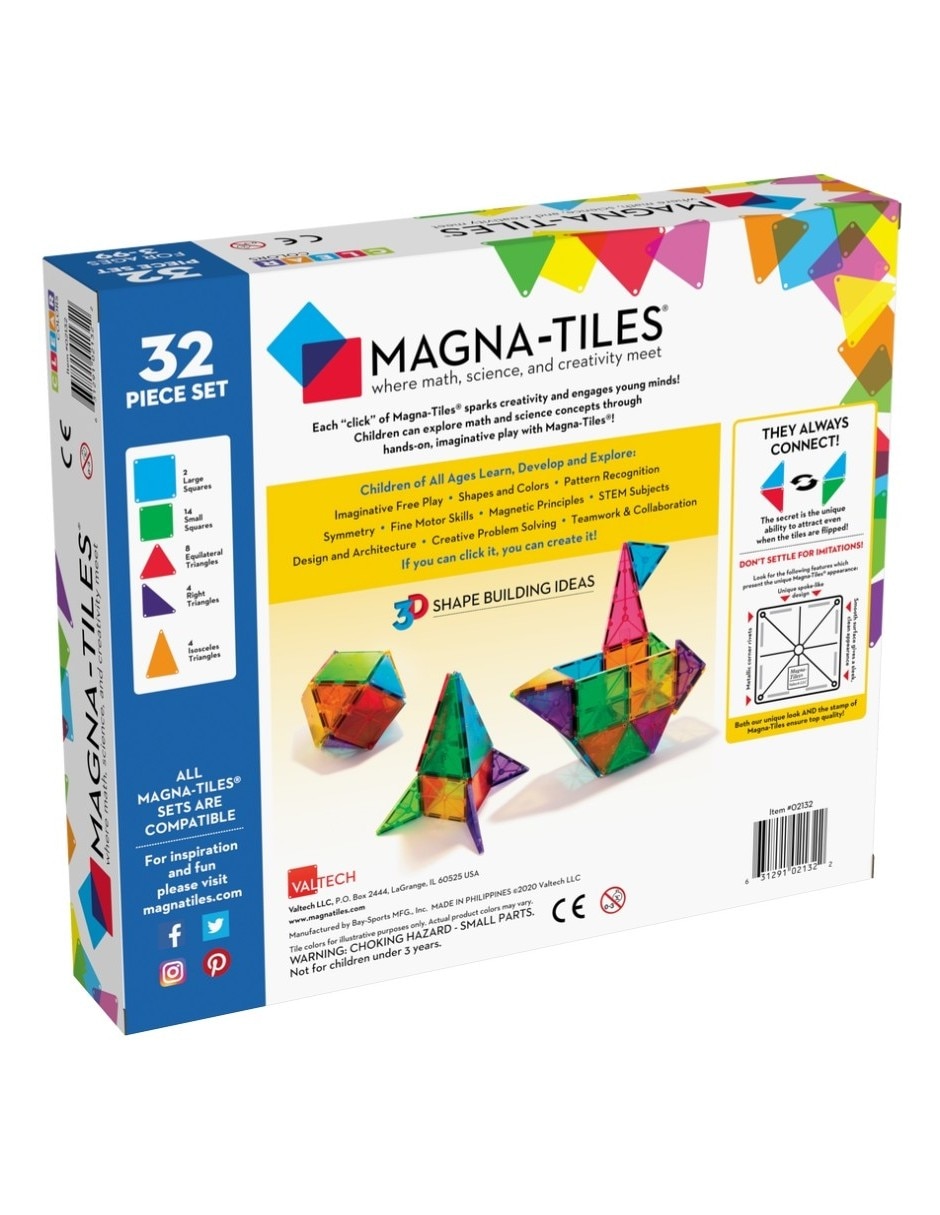 Magna tiles original 02132 Clear Colors 5