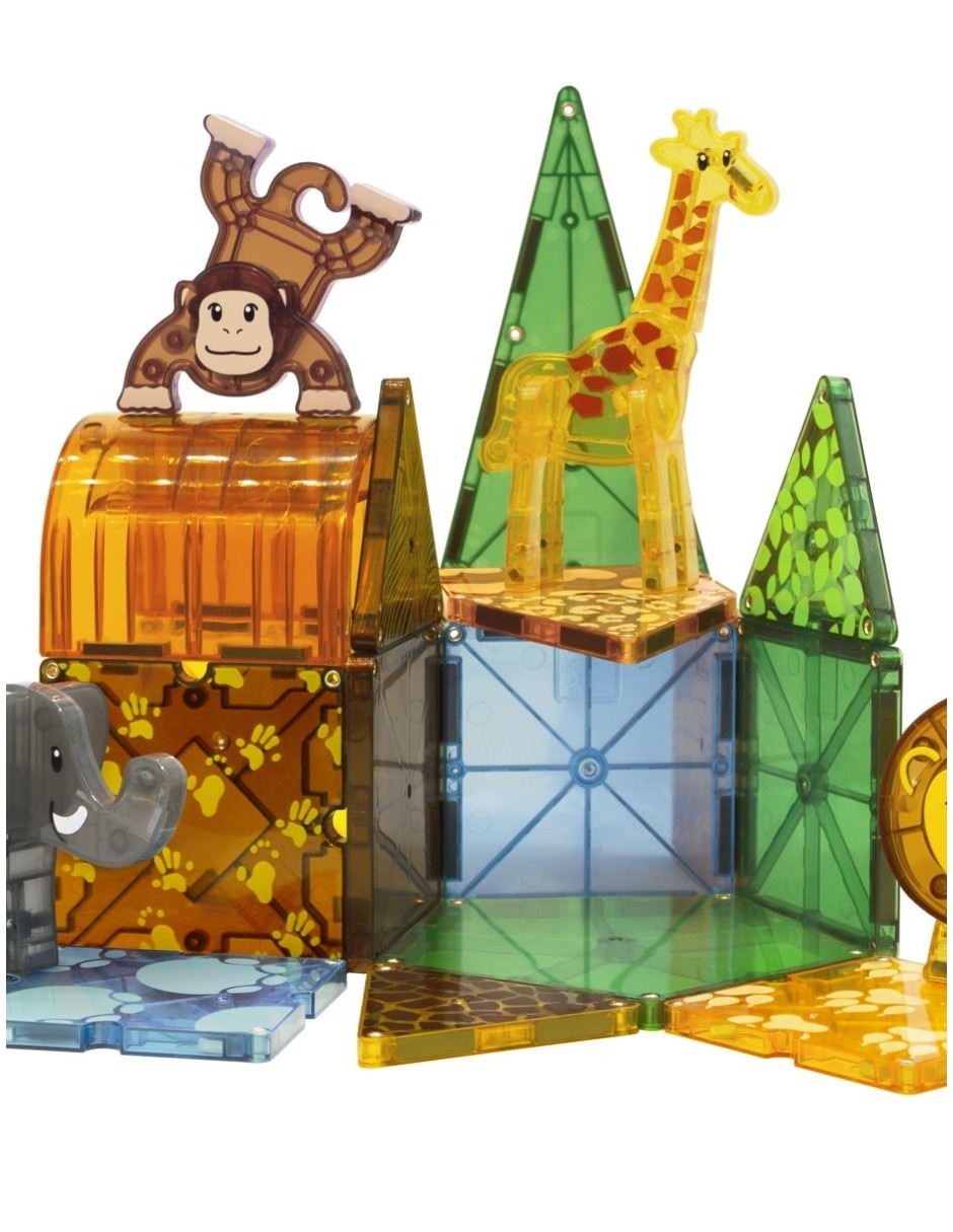 Magna-tiles safari set 25 piezas 20925 Clear colors 6