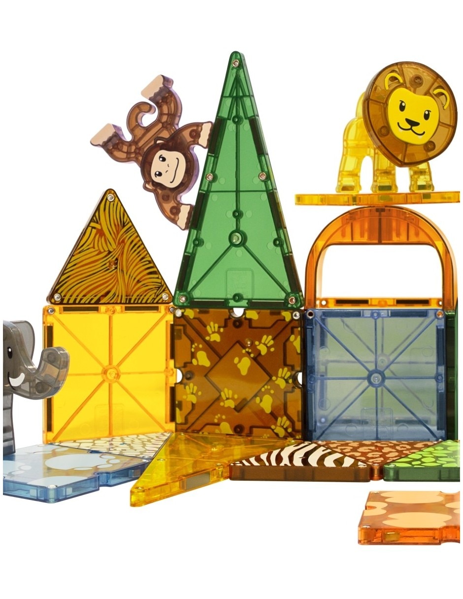 Magna-tiles safari set 25 piezas 20925 Clear colors 7