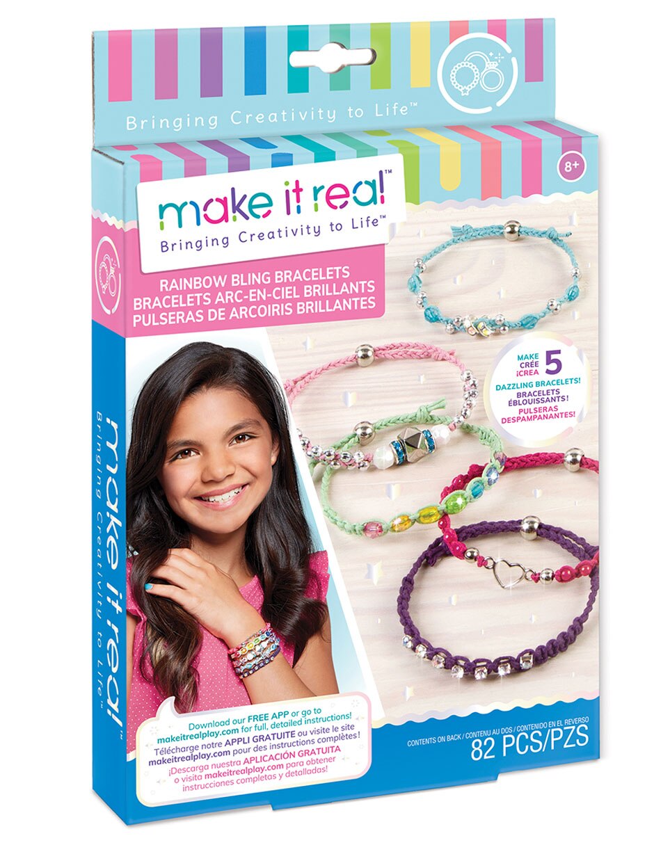 Pulseras de arcoiris brillante 2