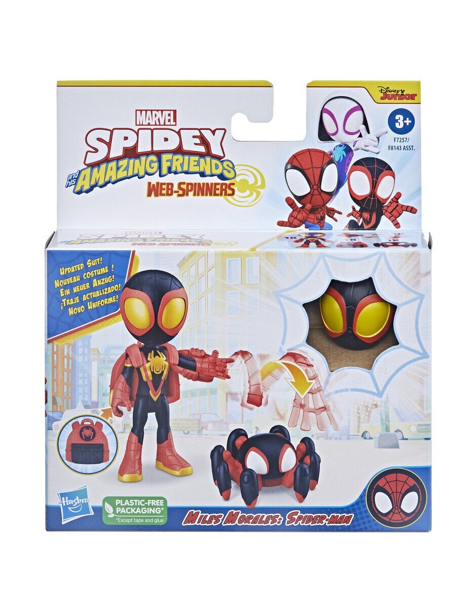 Hasbro Marvel Spidey y sus amigos Figura de acción, Miles Morales,  SpidSuffolk, Juguetes para niños, zhangyuxiang LED