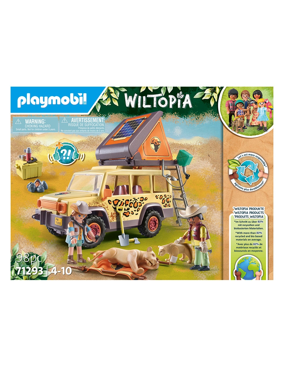 Set construcción Wiltopia Pm Rescue all-terrain vehicle-wiltopia con 98 piezas 2