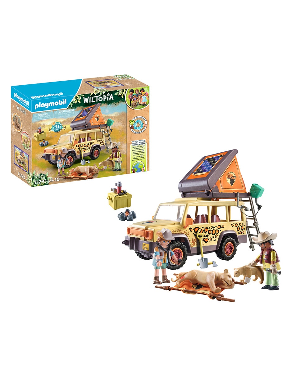 Set construcción Wiltopia Pm Rescue all-terrain vehicle-wiltopia con 98 piezas 3