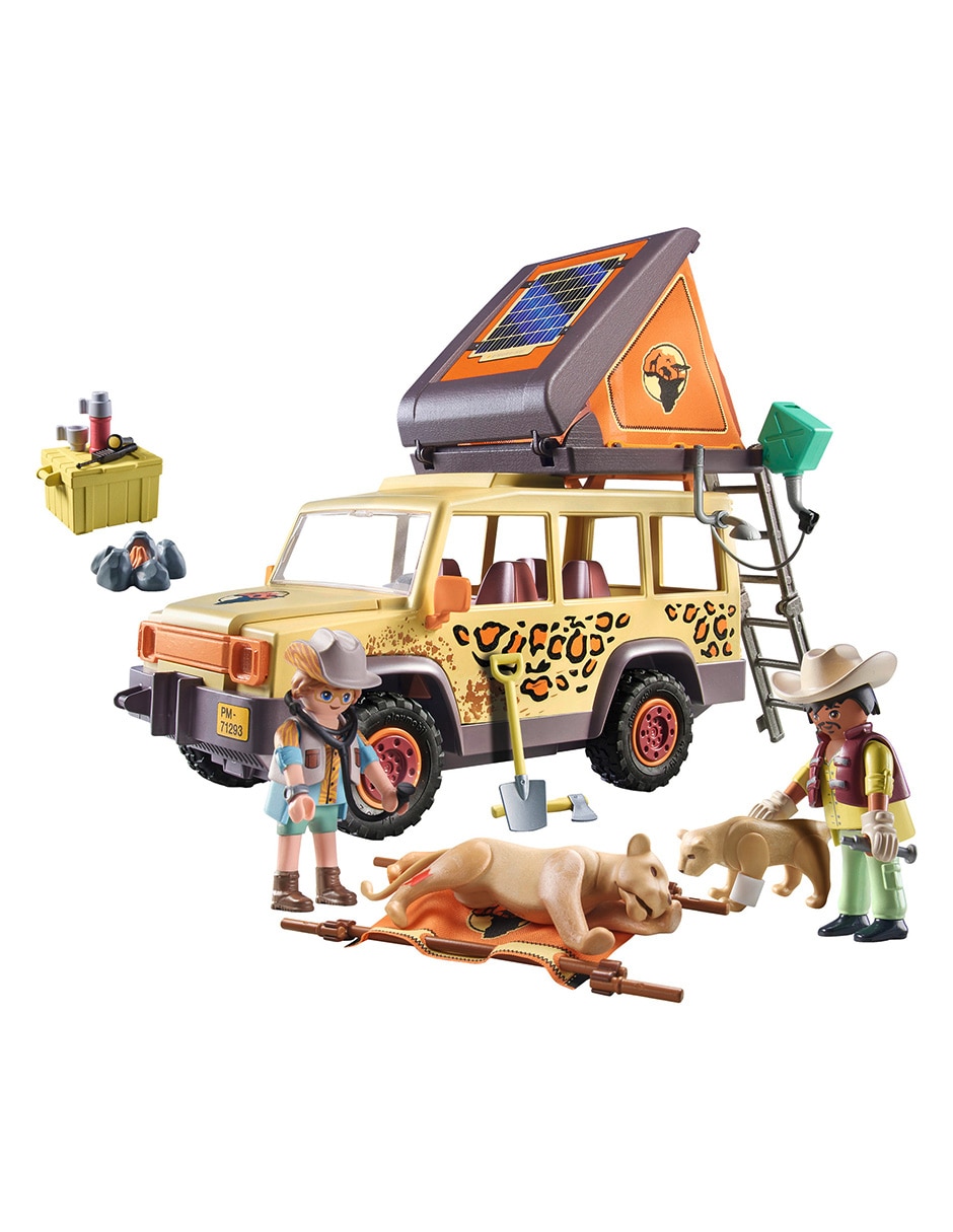 Set construcción Wiltopia Pm Rescue all-terrain vehicle-wiltopia con 98 piezas 4